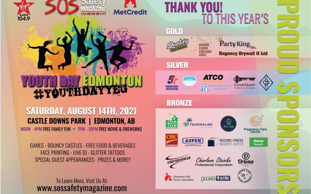Sponsor list of Youth Day Edmonton